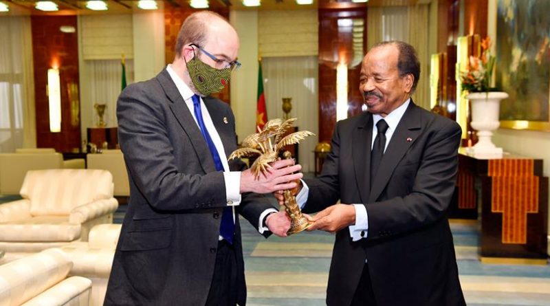UK Minister for Africa with President Biya during audience at Unity Palace