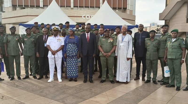 Group photo of Nigerian army officers and CAMTEL officials during visit